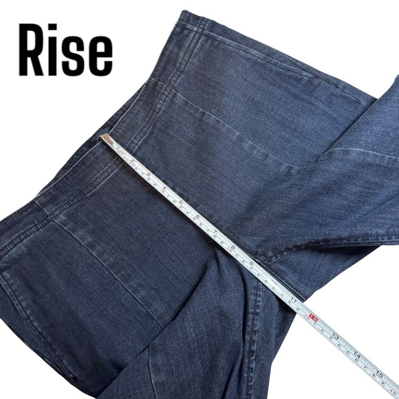 J Jill Denim Authentic Fit Front Slit Ankle Jeans Womens 10 with side zip - Picture 11 of 12